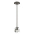 Hubbardton Forge Gatsby 1 Light Mini Pendant in White Finish Model: 181061-SKT-MULT-02-CR