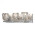 Hubbardton Forge Gatsby 3 Light Bath Sconce in Black Finish Model: 201322-SKT-10-CR