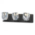 Hubbardton Forge Gatsby 3 Light Bath Sconce in Black Finish Model: 201322-SKT-10-CR
