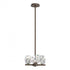 Hubbardton Forge Gatsby 4 Light Semi Flus Pendant Model: 131061-SKT-MULT-20-CR