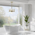 Hubbardton Forge Gatsby 4 Light Semi Flus Pendant Model: 131061-SKT-MULT-20-CR