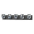Hubbardton Forge Gatsby 5 Light Bath Sconce in Black Finish Model: 201323-SKT-10-CR