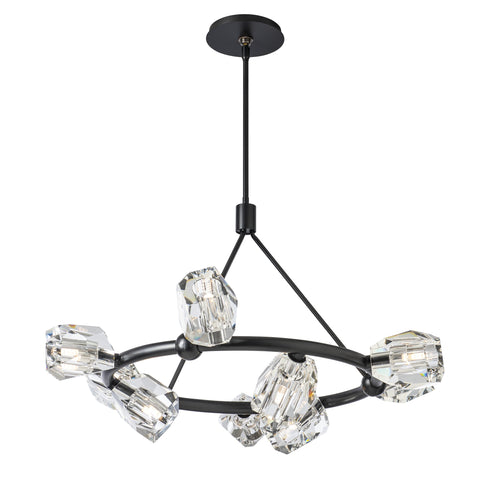 Hubbardton Forge Gatsby 9 Light Ring Pendant Model: 131067-SKT-MULT-14-CR