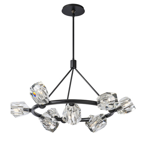 Hubbardton Forge Gatsby 9 Light Ring Pendant Model: 131067-SKT-MULT-14-CR