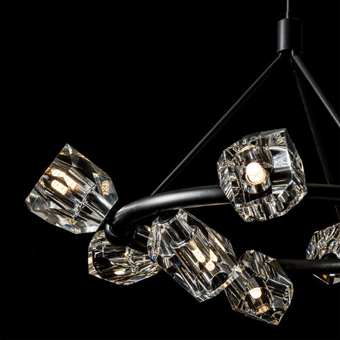 Hubbardton Forge Gatsby 9 Light Ring Pendant Model: 131067-SKT-MULT-14-CR