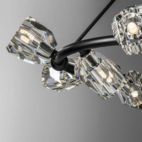Hubbardton Forge Gatsby 9 Light Ring Pendant Model: 131067-SKT-MULT-20-CR