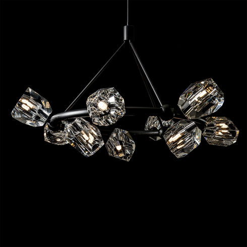 Hubbardton Forge Gatsby 9 Light Ring Pendant Model: 131067-SKT-MULT-20-CR