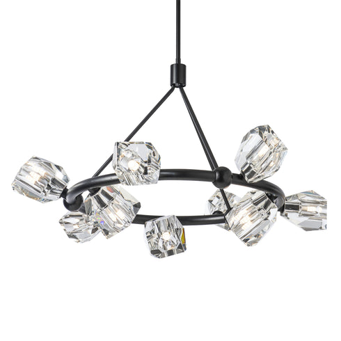 Hubbardton Forge Gatsby 9 Light Ring Pendant Model: 131067-SKT-MULT-20-CR
