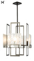 Hubbardton Forge Geo 4 Light Pendant in Oil Rubbed Bronze Finish Model: 131550-SKT-MULT-14-FD0836