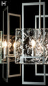 Hubbardton Forge Geo 6 Light Pendant in Sterling Finish Model: 131552-SKT-MULT-85-ZM0836