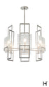 Hubbardton Forge Geo 6 Light Pendant in Sterling Finish Model: 131552-SKT-MULT-85-ZM0836