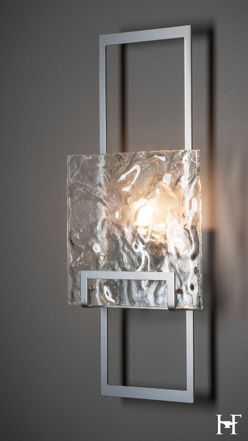 Hubbardton Forge Geo Sconce in Sterling Finish Model: 201550-SKT-85-ZM0836