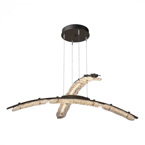 Hubbardton Forge Glissade Double Large LED Pendant Model: 137587-LED-STND-14-ZM0749