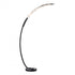 Hubbardton Forge Glissade LED Arc Floor Lamp in Black Finish Model: 241108-LED-10-ZM0749