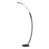 Hubbardton Forge Glissade LED Arc Floor Lamp in Black Finish Model: 241108-LED-10-ZM0749