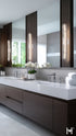 Hubbardton Forge Glissade LED Bath Bar in Sterling Finish Model: 202222-LED-85-ZM0815