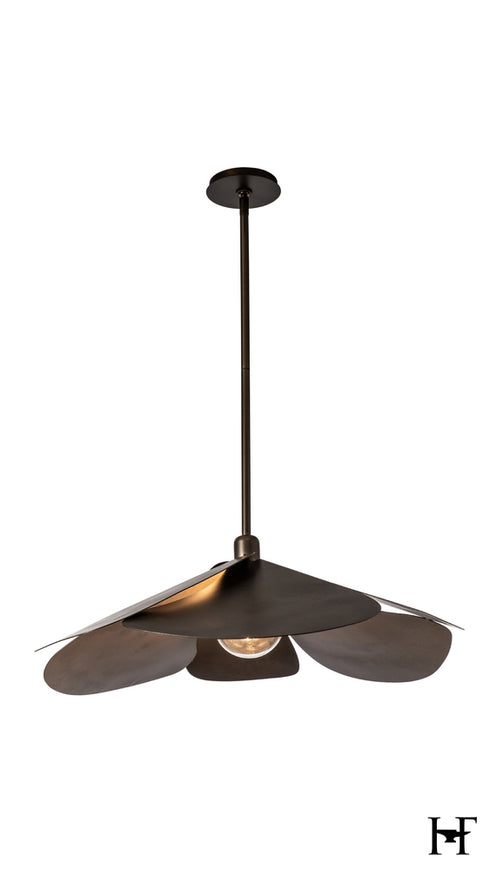 Hubbardton Forge Hana Large Pendant in Dark Smoke Finish Model: 139465-SKT-MULT-07
