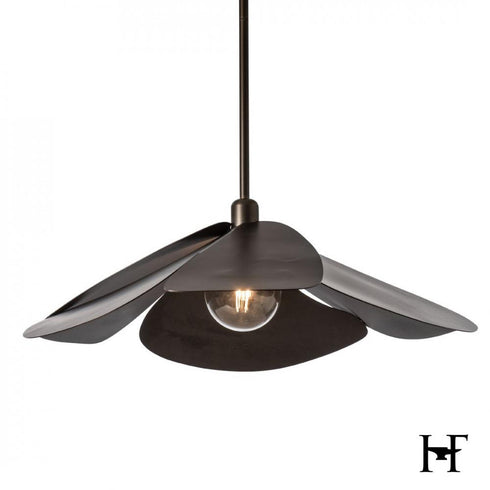 Hubbardton Forge Hana Large Pendant in Dark Smoke Finish Model: 139465-SKT-MULT-07