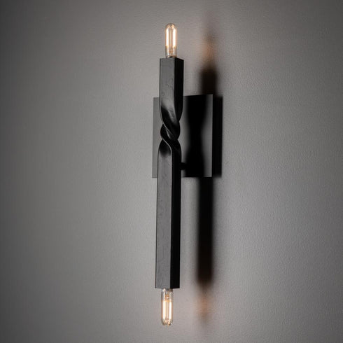 Hubbardton Forge Helix Sconce in Black Finish Model: 207431-SKT-10
