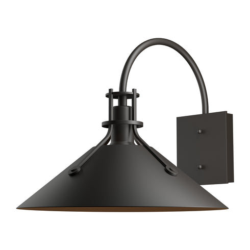 Hubbardton Forge Henry Large Dark Sky Friendly Outdoor Sconce in Coastal Oil Rubbed Bronze Finish Model: 302713-SKT-14