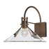 Hubbardton Forge Henry Large Glass Shade Outdoor Sconce in Coastal White Finish Model: 302714-SKT-02-FD0686