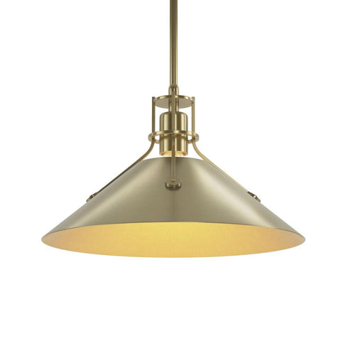 Hubbardton Forge Henry Medium Steel Shade Pendant Model: 134550-SKT-MULT-82-85