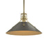 Hubbardton Forge Henry Medium Steel Shade Pendant Model: 134550-SKT-MULT-82-85