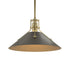 Hubbardton Forge Henry Medium Steel Shade Pendant Model: 134550-SKT-MULT-82-85