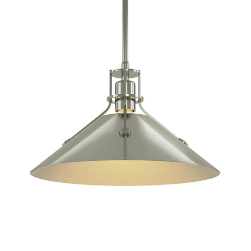 Hubbardton Forge Henry Medium Steel Shade Pendant Model: 134550-SKT-MULT-82-85
