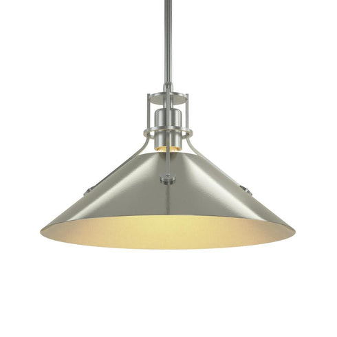 Hubbardton Forge Henry Medium Steel Shade Pendant Model: 134550-SKT-MULT-82-85