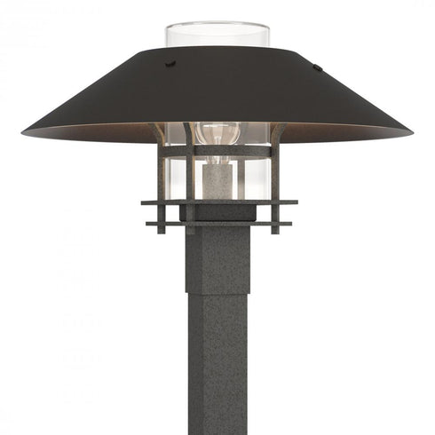 Hubbardton Forge Henry Outdoor Post Light in Coastal Oil Rubbed Bronze Finish Model: 344227-SKT-14-14-GG0026