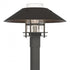 Hubbardton Forge Henry Outdoor Post Light in Coastal Oil Rubbed Bronze Finish Model: 344227-SKT-14-14-GG0026