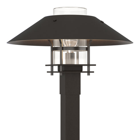 Hubbardton Forge Henry Outdoor Post Light in Coastal Oil Rubbed Bronze Finish Model: 344227-SKT-14-14-GG0026