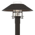 Hubbardton Forge Henry Outdoor Post Light in Coastal Oil Rubbed Bronze Finish Model: 344227-SKT-14-14-GG0026
