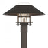 Hubbardton Forge Henry Outdoor Post Light in Coastal Oil Rubbed Bronze Finish Model: 344227-SKT-14-14-GG0026