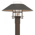 Hubbardton Forge Henry Outdoor Post Light in Coastal Oil Rubbed Bronze Finish Model: 344227-SKT-14-14-GG0026