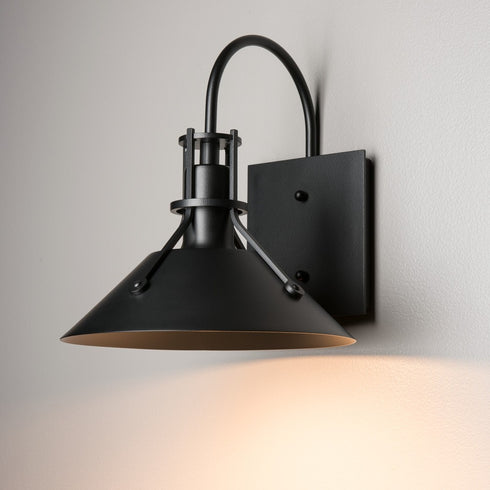 Hubbardton Forge Henry Small Dark Sky Friendly Outdoor Sconce in Coastal Oil Rubbed Bronze Finish Model: 302711-SKT-14