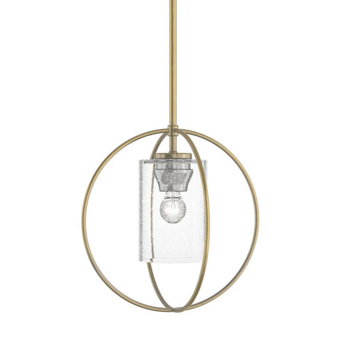 Hubbardton Forge Interlude Rhythm Mini Pendant in Bronze Finish Model: 187440-SKT-MULT-05-GG0160