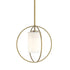 Hubbardton Forge Interlude Rhythm Mini Pendant in Bronze Finish Model: 187440-SKT-MULT-05-GG0160