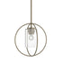 Hubbardton Forge Interlude Rhythm Mini Pendant in Bronze Finish Model: 187440-SKT-MULT-05-GG0160
