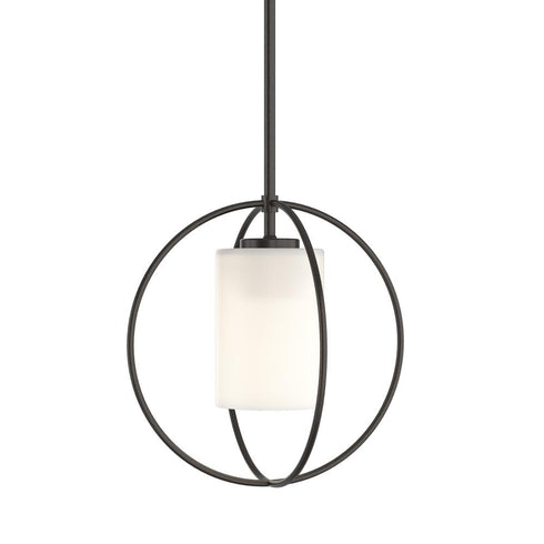 Hubbardton Forge Interlude Rhythm Mini Pendant in Bronze Finish Model: 187440-SKT-MULT-05-GG0160
