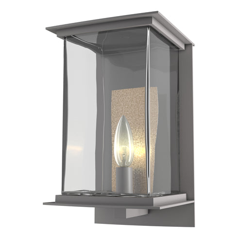 Hubbardton Forge Kingston Outdoor Medium Sconce in Coastal Natural Iron Finish Model: 304840-SKT-20-81-ZM0076