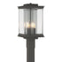 Hubbardton Forge Kingston Outdoor Post Light in Coastal Oil Rubbed Bronze Finish Model: 344840-SKT-14-81-ZM0703