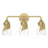 Hubbardton Forge Lapas 3 Light Bath Sconce in Black Finish Model: 201352-SKT-10-GG0330