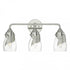 Hubbardton Forge Lapas 3 Light Bath Sconce in Black Finish Model: 201352-SKT-10-GG0330