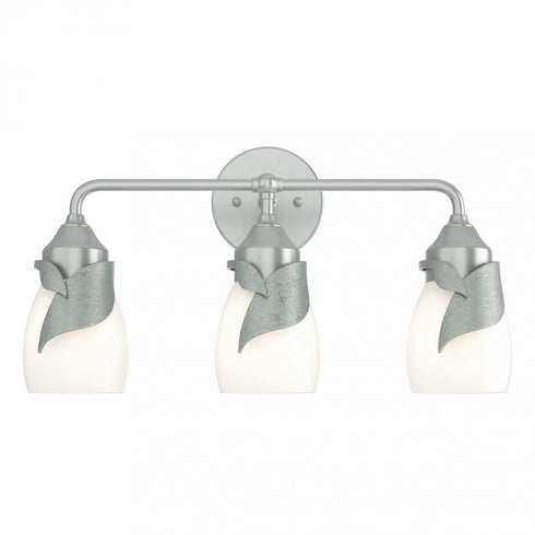 Hubbardton Forge Lapas 3 Light Bath Sconce in Black Finish Model: 201352-SKT-10-GG0330