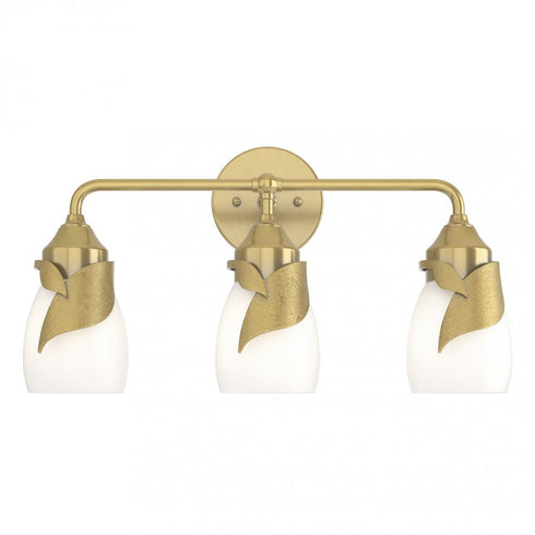 Hubbardton Forge Lapas 3 Light Bath Sconce in Black Finish Model: 201352-SKT-10-GG0330