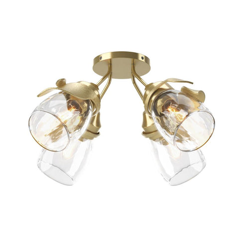 Hubbardton Forge Lapas 4 Light Semi Flush Model: 121371-SKT-86-GG0330