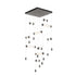 Hubbardton Forge Libra 10 Light Square LED Pendant Model: 139100-LED-STND-82-ZM0696