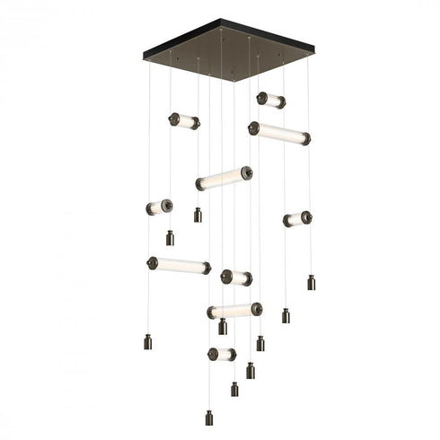 Hubbardton Forge Libra 10 Light Square LED Pendant Model: 139100-LED-STND-82-ZM0696